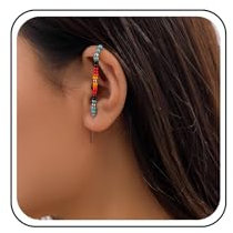 Inateannal Multicolour Cuff Earrings