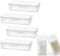 VIDSTW Porta Cotton Fioc per Bagno Porta Stuzzicadenti Trasparente Contenitore per Cotton Fioc Cotton Fioc Orecchie Scatola Dischetti Cotone Contenitore per Stuzzicadenti Tamponi Cotone (4 Pezzi)