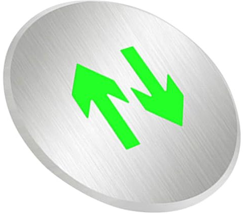 ETHZZLE Luminous Indicator Light Emergency Exit Sign Fluorescent Bidirectional Floor Sign for Safety