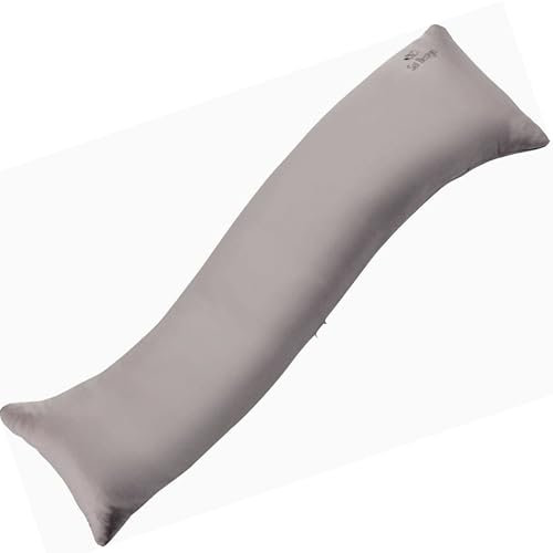 sei Design Bezug für Seitenschläferkissen Seitenschläferkissenbezug Kissenbezug - Soft-Touch Mikrofaser, S-Form, 40x130 cm, Pastellfarben - Pflegeleicht & Reißverschluss