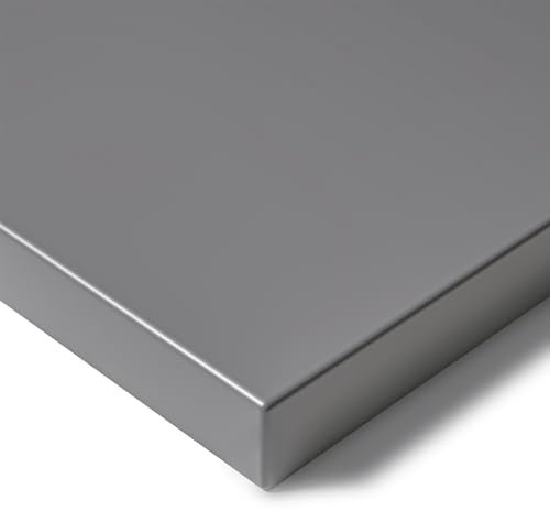 Ergofino Tischplatte 200x100 cm, Perfekt für höhenverstellbare Schreibtische, Esstisch, Schreibtischplatte 2,5 cm stark, Tischplatte aus MDF-Material (Graphit)