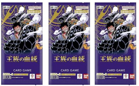 Royal Blood 3X Booster OP-10 (JP) One PlECE Card Game + Heartforcards® Protección de envío