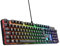 Trust GXT 871 Zora Mechanische Tastatur Deutsches QWERTZ Layout mit RGB Beleuchtung, Lineare Huano Switches, N-Key Rollover Anti-Ghosting, USB Programmierbare Gaming Tastatur für PC Laptop