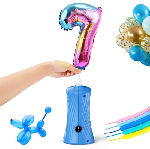 Blue Electric Air Balloon Pump