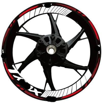 Adesivi impermeabili Per Ya&maha Per T&MAX Per T-MAX 500 TMAX560 TMAX530 500 Adesivi Ruote 15 Pollici 12 Pezzi Decalcomanie Riflettenti Cerchi Motociclette Mozzi Scooter Cerchio adesivo ruota moto