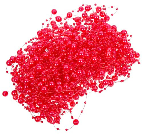 MAGICLULU 30stücke Kunstperlenkette Für Vasen Füllstoff Hochzeit Mittelpunkt Weihnachten Party Dekoration DIY-perlenkette Zum Basteln Geeignet Für Schwimmende Kerzen Und Wassertisch-mittelst