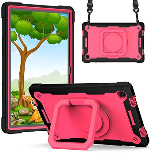 Custodie per tablet Caso Compatible with Samsung Galaxy Tab A7 10.4 2020 T500 / T505 / T507 Tre-in-one Bishy Duty Duty Duty Duty Duty Robusto, antipolvere a prova di 360 gradi Ruotatore multi-funzione