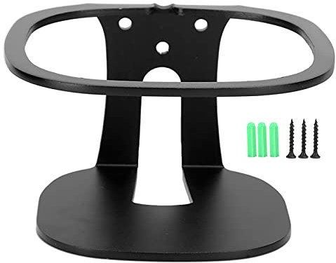 Mtlavishness Internet Cable Port Metal Speaker Wall Bracket Support Stand for SONOS one SL PLAY 1 Black Metal Sturdy And Three Point Screws Stable Support Reserve Charging And (Black)