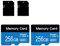 Carte mémoire de 2 Paquets 256 Go avec Carte de Stockage Haute Vitesse de l'adaptateur Classe 10 pour Smartphone, Ordinateur Portable, caméra, caméra de Bord et Drone (256GB * 2)