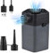 Mini Bomba de Aire inalámbrico 6000PA 2850rpm Inflable Desgastable 120L/min Bomba de Aire de Aire eléctrico de Aire eléctrico con 2 boquillas para carrozas de la Piscina Almo