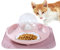 Ruwshuuk Cat Food Bowl - Growing Bowl for Cat Grass,Multifunctional Feeding Dish for Kittens, Anti-slip Pet Watering Container, Automatic Water Refill