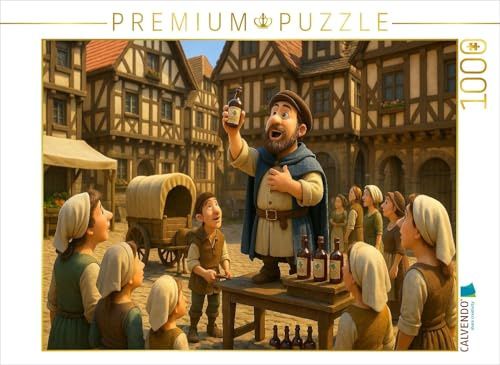 Puzzle · Wundertränke auf dem Mittelaltermarkt | 1000 Teile · Lege-Größe 64 × 48 cm · CALVENDO Puzzle