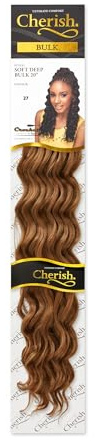 Cherish Bulk Kunsthaar-Extensions, weich, 50,8 cm, gewellt, Farbe 27 Erdbeerblond