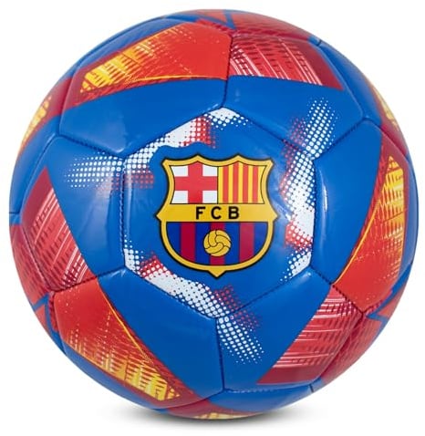 Hy-Pro FC Barcelona Football - Size 3, Spiral Design, Barca Merchandise | Officially Licensed, Training, Collectible For Kids and Adults