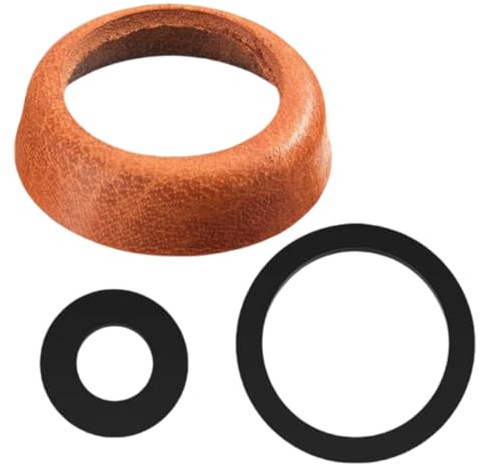 AEUXZA Schwengelpumpe Dichtungssatz Typ 75, 1 Set Leder Kolbenmanschette & O-Ring, Ersatzteile für Handpumpe Gartenpumpe Brunnenpumpe (Rindsleder)