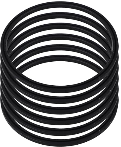 ifundom Lot de 6 Anneaux D’étanchéité en Silicone Souple pour Gourde 16-20oz, Joints de Rechange Flexibles et Étanches, Accessoires pour Bouteilles Isothermes de Sport et Voyage