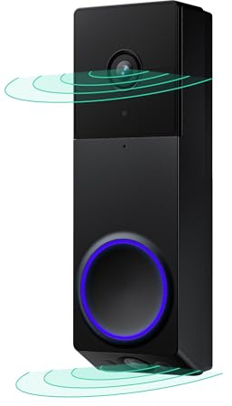 WYZE Wireless Duo Cam Video Doorbell (Chime NOT Included), Battery Powered, 2K Full HD Video, 2 Cameras (People and Package), 2-Way Audio, Color Night Vision