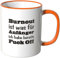 JUNIWORDS Tasse - Wähle eine Farbe - Burnout ist was für Anfänger - Orange