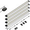 parlat LED Unterbau-Leuchte Siris, Bewegungsmelder, flach, je 50cm, je 531lm, warm-weiß, 4er Set