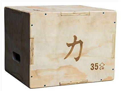 Strength Shop Kleine Plyo Box aus Holz - 45 cm x 40 cm x 35 cm - Plyometric Wood Jump Sprungbox