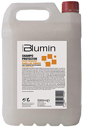 Blumin Champú Profesional de Peluquería Protector de Cabellos Teñidos con Vitamina E y Té verde, 5 Litros