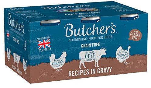Butcher's Recipes in Gravy Dog Food 6 Tins