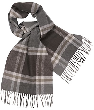 Moschen-Bayern Herrenschal Kaschmirschal Herren Schal Wolle Kaschmir Cashmere Winterschal Wollschal Karo kariert Blau Schwarz Braun Beige Grau