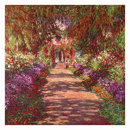 Bilderwelten Wald Fototapete 3D inkl. Kleister 288x288cm - Vliestapete Made in Germany - Tapete Wald Schlafzimmer - Waldweg Waldtapete Natur - XXL Wandtapete Wald Wohnzimmer Flur T_3235