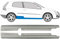 Golf 5 03-10 3 Türschweller Reparaturblechblech, 2 Stück