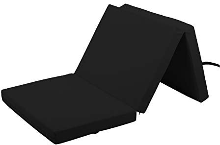 Gutekissen® Weichbodenmatte Gymnastikmatte Turnmatte Fitnessmatte Faltmatratze 3 EKO MAT (195x85x5, Schwarz)