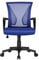Yaheetech Adjustable Desk Chair Executive Computer Chair with Comfy Lumbar Back Support Arms and Wheels for Home Work or Study Blue