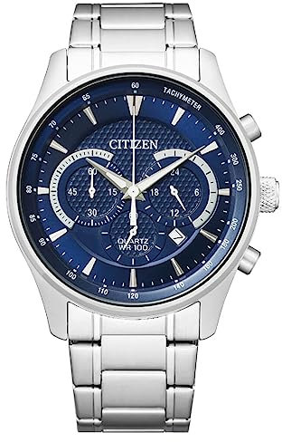 CITIZEN Herren Analog Quarz Uhr mit Edelstahl Armband AN8190-51L