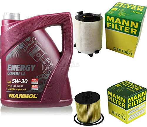 5L MANNOL 5W-30 Combi LL+MANN-FILTER VW Golf V 1K1 1.4 TSI