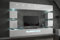 Furnitech C81 Future Pareti attrezate, Soggiorno moderno, Set mobile TV, Armadio moderno, Pensile (Led blu, C81-HG-W2 1A)