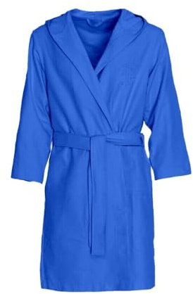 Dorian Home - Accappatoio Bambino Bambina in Microfibra Anallergico, Morbido, Leggero Salvaspazio Assorbente, Rapida Asciugatura con Cappuccio, Tasche, Cintura a Passanti e Gancio, Lavabile (no Stiro)