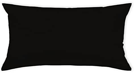 Curt Bauer Uni-Mako-Satin Kissenbezug einzeln Dessin 0000 Farbe schwarz-3318 Größe 70x90cm