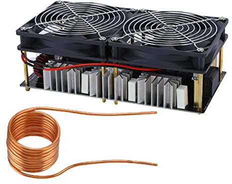 2500W 50A DC 12-48V Placa de Calentamiento por inducción ZVS Módulo de Fuente de alimentación Alta frecuencia Bajo Voltaje Flyback Driver Calentador Bobina Tesla para Tratamiento térmico Fusión de