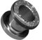 Flesh-Tunnel 4mm – 25mm CHIRURGENSTAHL 316L EDEL-STAHL Tunnel-Piercing Ohr-Stecker Double-Flared Schraub-Gewinde Strass-Stein Zirkonia-Kristall (8mm, Silber mit Glitzer Weiß)