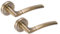 HANDLEZONE® Neemo Lever On Round Rose Door Handles, Internal Passage Latch Handles, 1 Set - Antique Bronze