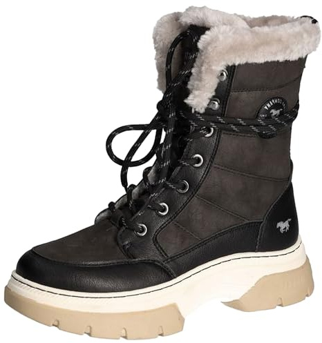 MUSTANG Shoes Damen gefütterte Winterschuhe Bootys 1481-603