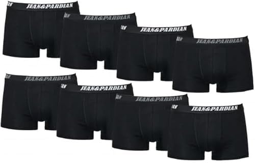 Jean&Pardian Retro Boxershorts 8er & 12er Pack - Bequeme & atmungsaktive Unterwäsche für Herren aus 95% Baumwolle | für jeden Anlass