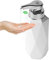 ILIKEPOW Automatic Hand Motion Liquid Resin Soap Dispenser USB Rechargeable, Waterproof Dish Soap Dispenser Countertop for Kitchen Bathroom Hotel, Liquid Type, White & Chrome