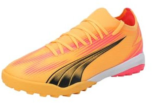 PUMA Ultra Match TT, Scarpe da Football Uomo, Ruscello Sole Nero Sunset Glow, 44.5 EU