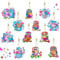 DNWFZ Diamond Painting Anhänger 12 Stück Diy Diamond Painting Schlüsselanhänger Kinder Erwachsene 5D Eule Malerei Stickerei Diamant Painting Anhänger Art Eulen Handtasche Schlüssel Craft Kits