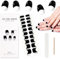 EBANKU Cured Gel Nail Strips, Gel Nail Strips Long Lasting Waterproof Real Nail Polish Strips Wraps Stickers with Cuticle Stick, Nail File, Nail Wipes & Sealing diy Gel Nail Strips new (BSS-0239)