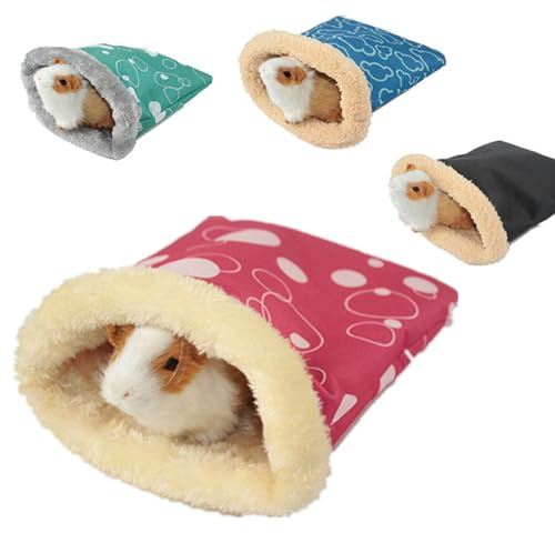FRCOLOR 2 Stück Igel-Kuschelsack Für Hamster Warmes Nest Haustiertasche Guinea-Hängematte Für Käfigbett Hamster-Warmtasche Meerschweinchen-Schlafsack Haustiersack, Zufällige Farbe