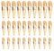 30 Stück Goldene Haarspangen - Feste, Rutschfeste Mode-Haar-Accessoires, Zersplitterte Haar-Fixierspangen, Tropfenförmige Mehrzweck-Metallspangen (3 Größen)