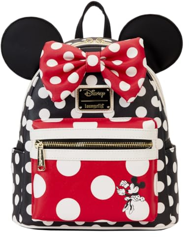 Loungefly Disney Minnie Mouse Rocks the Dots Double Strap Shoulder Bag, Multi, Mini