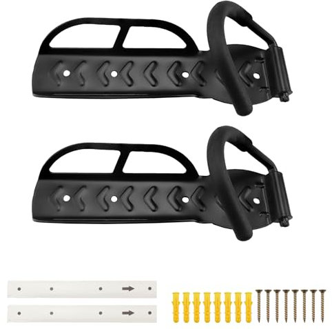 2 Pièces Support Velo Mural, DEANKEJI Porte Velo Mural en Acier à Haute Teneur en Carbone, Support Mural Velo Capacité de Charge Maximale de 40 kg, pour Denombreux Types de Vélos