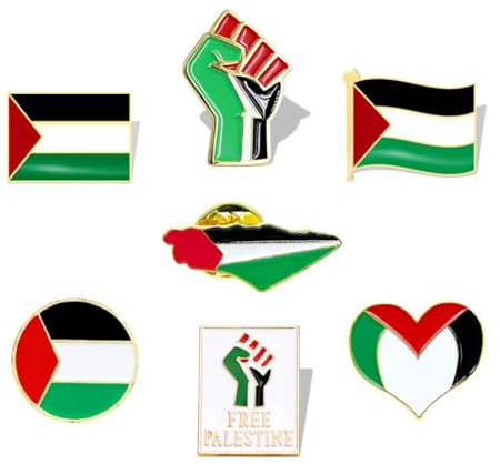 tanxuan Pin's drapeau palestinien Palestine en émail pour homme, Métal